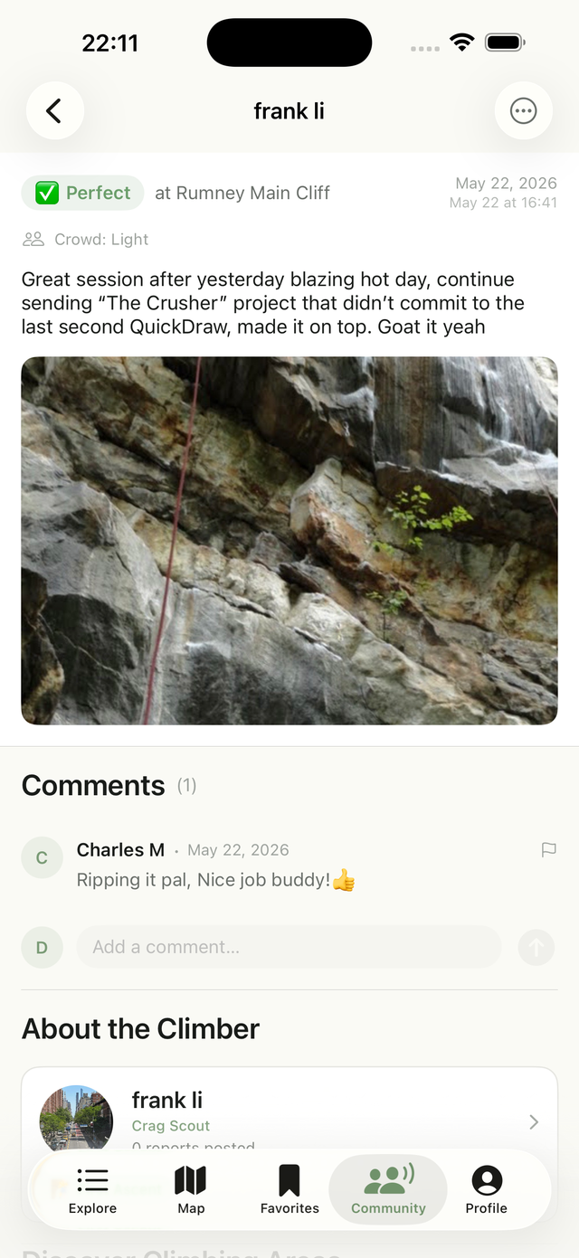 Community report with comments
